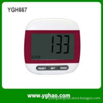 YGH667,multifunction pedometer,step/distance/calorie counter